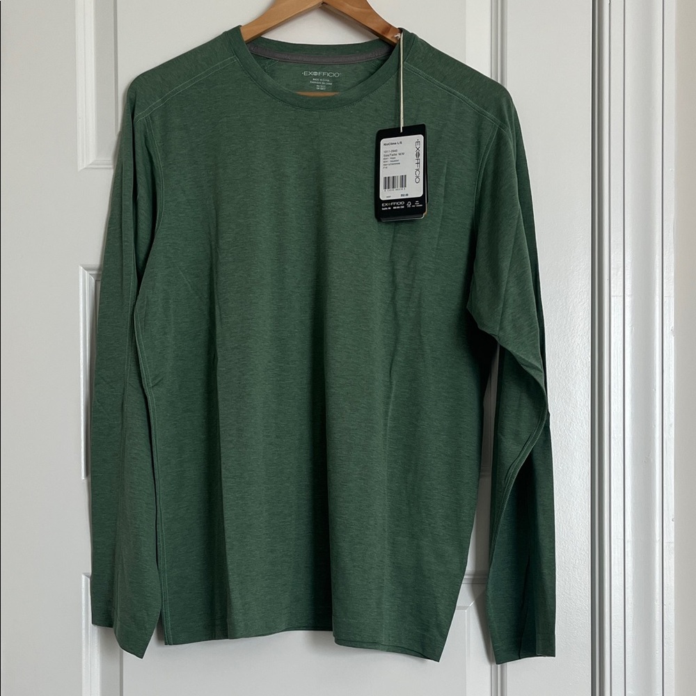 Exofficio Men's Green Long Sleeve Shirt